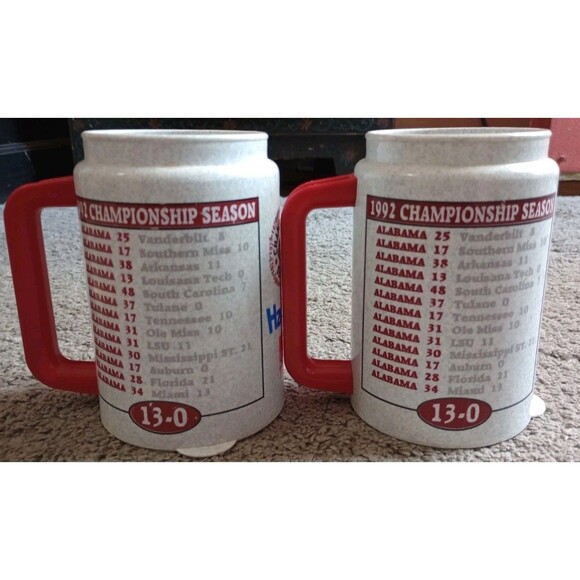 Vintage University of Alabama Crimson Tide Insulated Mug Cup LOT OF 2 BAMA - Picture 3 of 6
